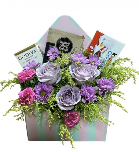 Blue Chic Flowers & Chocolate