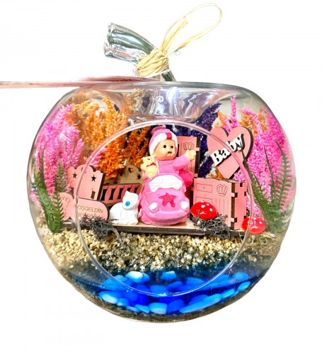 Yeni Doğan Kız Bebek Hoşgeldin Teraryum