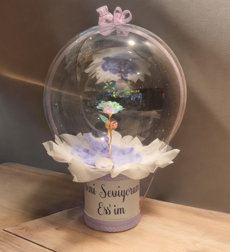 Balloon Of The Rose Arragement